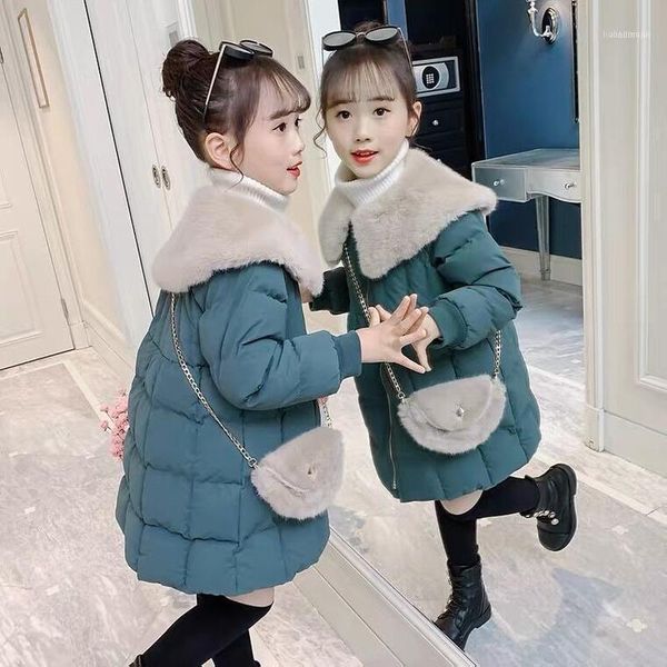 down coat girl cotton 2021 padded jacket thickened winter children plus velvet children's clothing1, Blue;gray
down coat girl cotton 2021 padded jacket thickened winter children plus velvet children's clothing1, Blue;gray