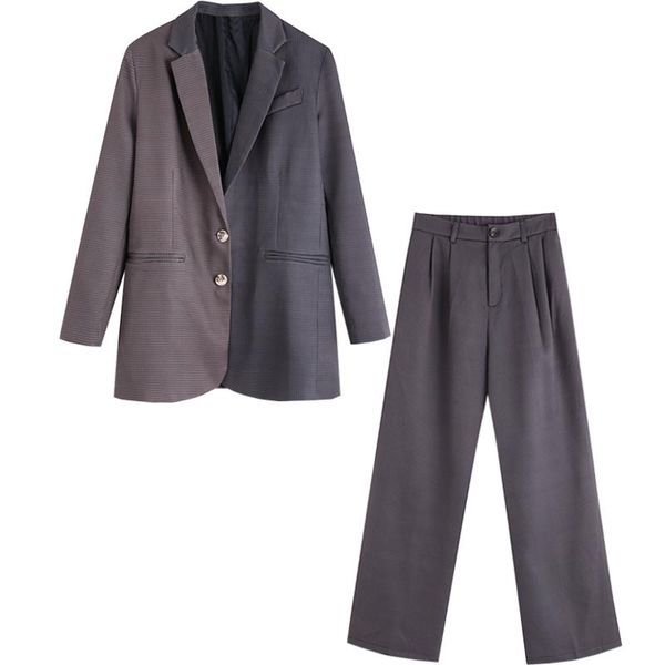 two piece dress coat suit female 2021 spring and autumn trousers two-piece temperament fashion loose solid color wild women's clothes, White
two piece dress coat suit female 2021 spring and autumn trousers two-piece temperament fashion loose solid color wild women's clothes, White