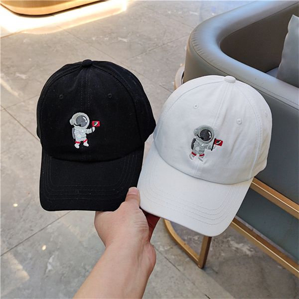 astronaut baseball cap male korean fashion ins black soft minority student female spring and summer, Black;white
astronaut baseball cap male korean fashion ins black soft minority student female spring and summer, Black;white