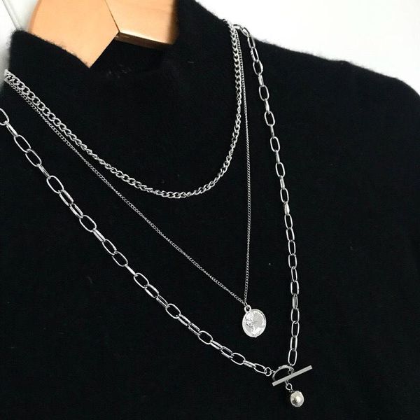 earrings & necklace kawabata yifeng dark couple female hip hop multi layer portrait ball neck chain, Silver
earrings & necklace kawabata yifeng dark couple female hip hop multi layer portrait ball neck chain, Silver