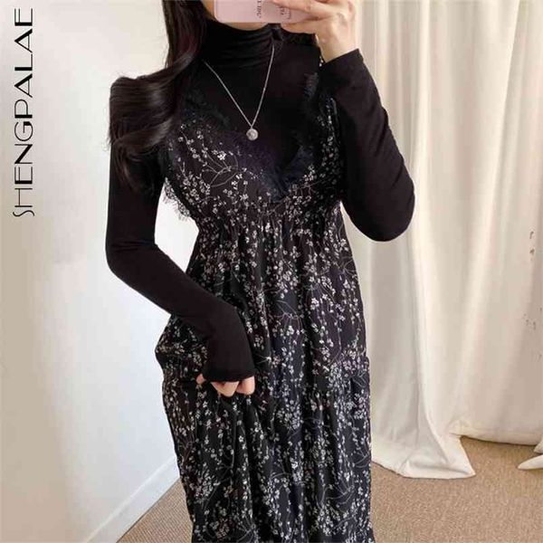 shengpllae lace patchwork chiffon floral dress women's spring v-neck sleeveless suspender mid-calf dresses female 5b477 210427, Black;gray
shengpllae lace patchwork chiffon floral dress women's spring v-neck sleeveless suspender mid-calf dresses female 5b477 210427, Black;gray