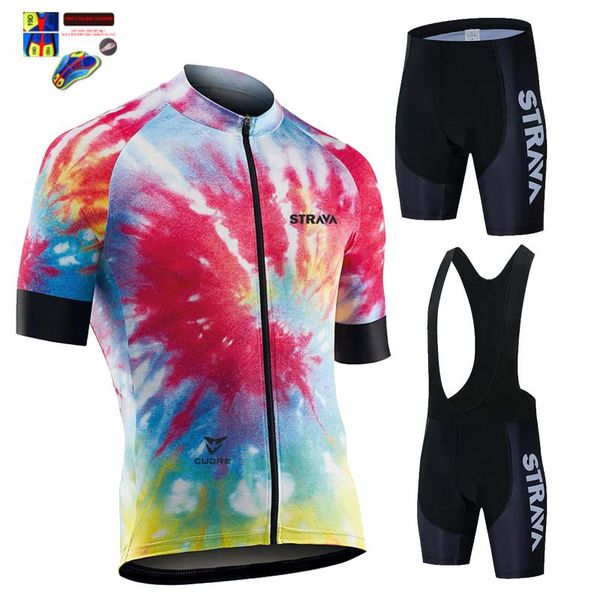 team strava cycling jersey 2021 men's short ropa ciclismo hombre clothes set bike wear 19d gel pad racing sets, Black;blue
team strava cycling jersey 2021 men's short ropa ciclismo hombre clothes set bike wear 19d gel pad racing sets, Black;blue
