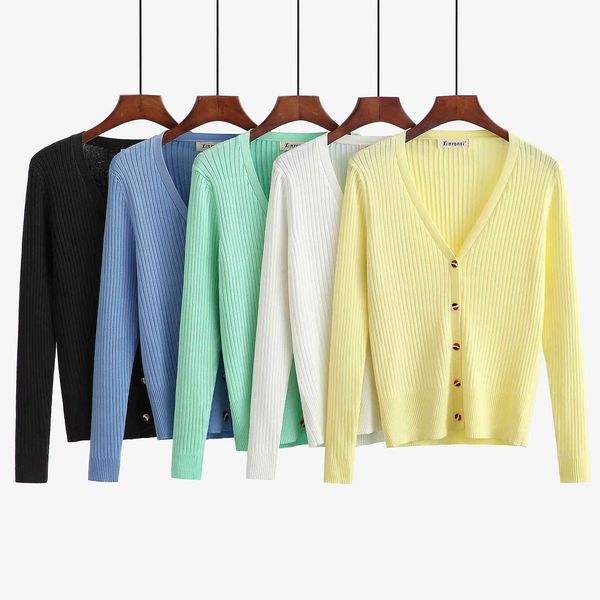 women's sweaters brand women korea style spring and autumn v-neck crdigans female long sleeve lady knitted sweater outwear zy, White;black
women's sweaters brand women korea style spring and autumn v-neck crdigans female long sleeve lady knitted sweater outwear zy, White;black