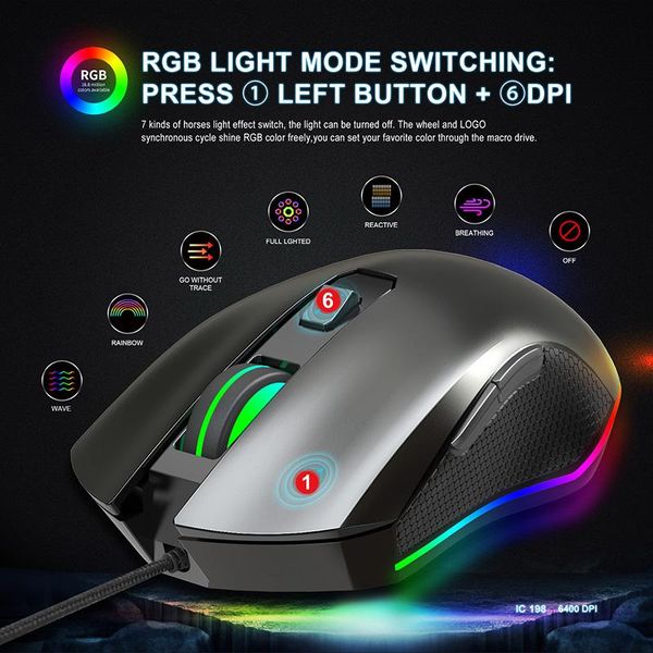 wired glowing mouse gaming usb optical computer mice 7 programmable button nd998
wired glowing mouse gaming usb optical computer mice 7 programmable button nd998