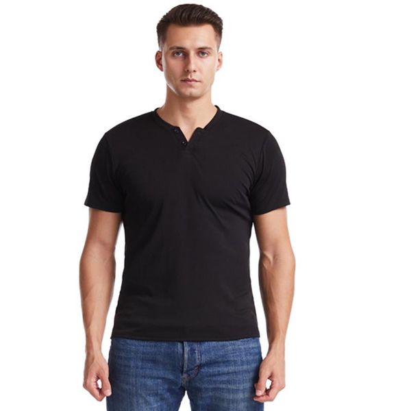 men's t-shirts fashion t-shirt sports fitness shirt slim fit v-neck button male large size 3xl, White;black
men's t-shirts fashion t-shirt sports fitness shirt slim fit v-neck button male large size 3xl, White;black