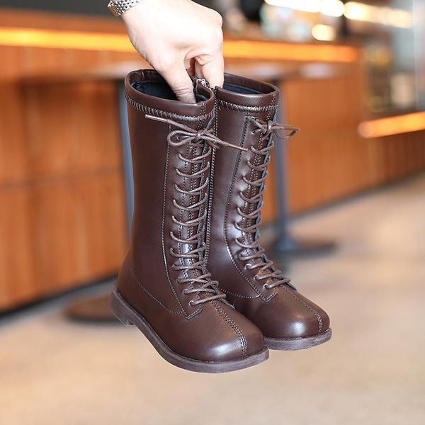 boots girls fashion 2021 autumn winter children' soft-soled cotton knee-high lace-up long anti-slip warm, Black;grey
boots girls fashion 2021 autumn winter children' soft-soled cotton knee-high lace-up long anti-slip warm, Black;grey