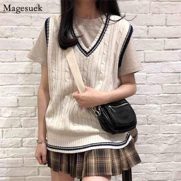 autumn winter vintage v-neck sweater vest women korean solid sleeveless pullover fashion plus size knitted 10971 210512, White;black
autumn winter vintage v-neck sweater vest women korean solid sleeveless pullover fashion plus size knitted 10971 210512, White;black