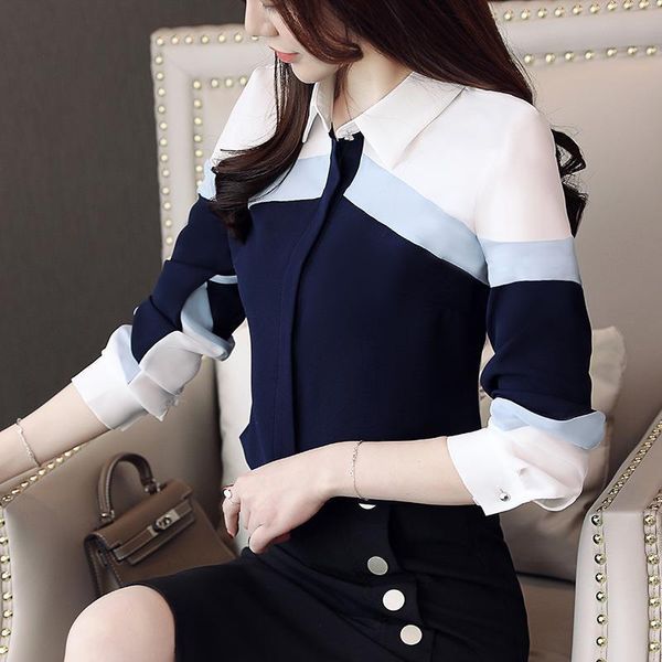 womens shirts and blouses chiffon blouse women long sleeve ladies button spliced office lady plus size, White
womens shirts and blouses chiffon blouse women long sleeve ladies button spliced office lady plus size, White