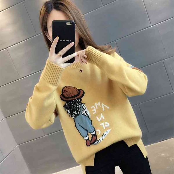 winter pullover sweater women knitted solid size casual long sleeve pull female s pullovers 210427, White;black
winter pullover sweater women knitted solid size casual long sleeve pull female s pullovers 210427, White;black