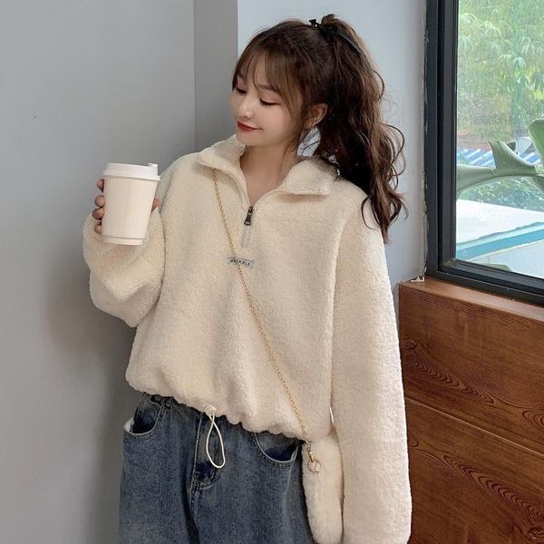 autumn winter hoodies women imitation lamb short plus veet thick hooded sweatshirt female loose student jacket, Black
autumn winter hoodies women imitation lamb short plus veet thick hooded sweatshirt female loose student jacket, Black