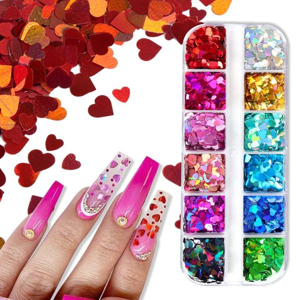 sweet love hearts nail art glitter flakes valentines day decorations spangle holographic sequins manicure accessories, Silver;gold
sweet love hearts nail art glitter flakes valentines day decorations spangle holographic sequins manicure accessories, Silver;gold