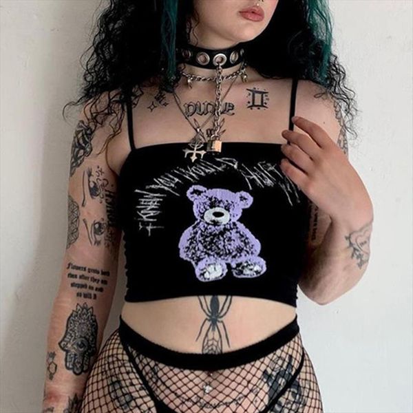 gothic cute printed punk women tank y2k sleeveless basic summer streetwear harajuku black vest, White
gothic cute printed punk women tank y2k sleeveless basic summer streetwear harajuku black vest, White