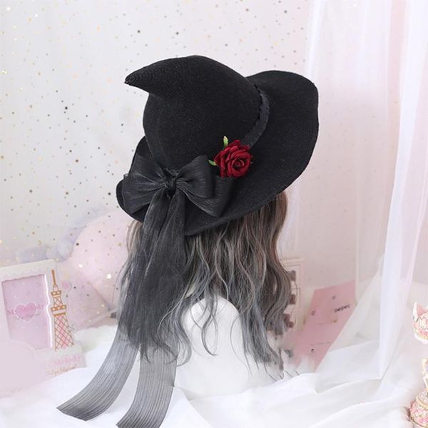 beanies lolita witch hat rose big bow halloween gifts fun fancy dress party light up glitter wide brim witches head ornament f3md
beanies lolita witch hat rose big bow halloween gifts fun fancy dress party light up glitter wide brim witches head ornament f3md
