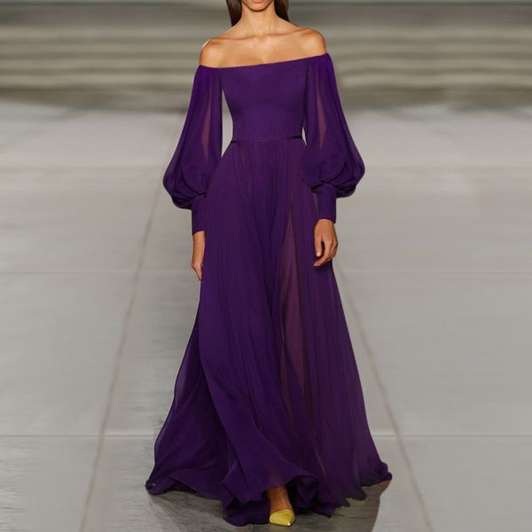 purple off shoulder evening party dresses women long sleeves a line plus size long dress 2021 elegant vacation vestidos, White
purple off shoulder evening party dresses women long sleeves a line plus size long dress 2021 elegant vacation vestidos, White