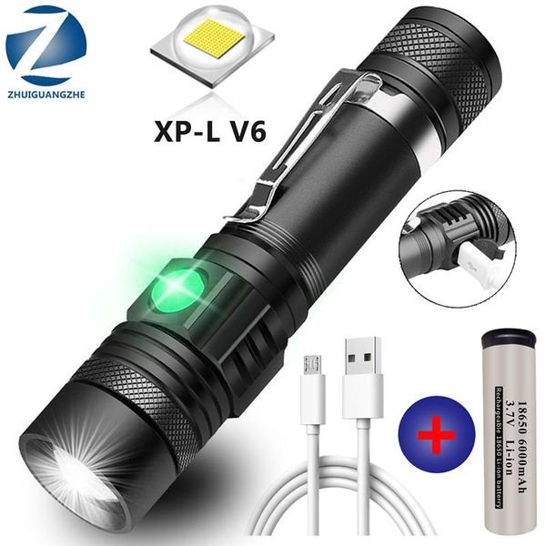 flashlights torches ultra bright led xp-l t6/l2/v6 lamp beads waterproof torch zoomable 4 lighting modes 18650 battery usb chargi
flashlights torches ultra bright led xp-l t6/l2/v6 lamp beads waterproof torch zoomable 4 lighting modes 18650 battery usb chargi