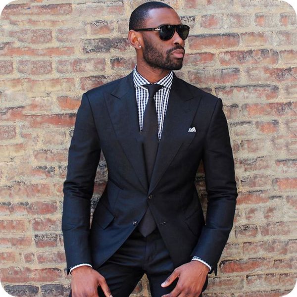 men's suits & blazers peaked lapel slim fit groom tuxedo custom made navy blue men suit wedding man blazer jacket pants 2piece cos, White;black
men's suits & blazers peaked lapel slim fit groom tuxedo custom made navy blue men suit wedding man blazer jacket pants 2piece cos, White;black