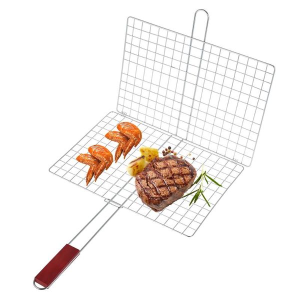 tools & accessories diy non-stick triple fish grilling basket wood handle outdoor bbq rack barbecue tool grill net
tools & accessories diy non-stick triple fish grilling basket wood handle outdoor bbq rack barbecue tool grill net