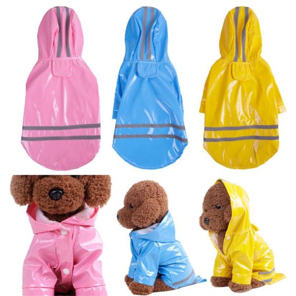 dog apparel pet raincoat hooded waterproof pu puppy dogs jacket outdoor coat &3m31
dog apparel pet raincoat hooded waterproof pu puppy dogs jacket outdoor coat &3m31