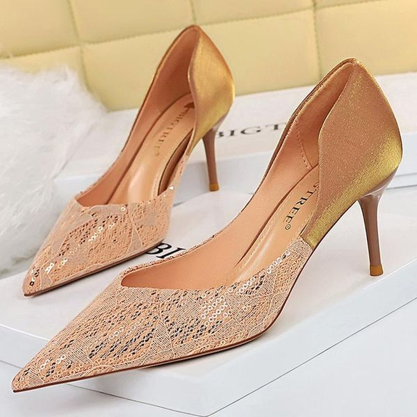 dress shoes bigtree sequin cloth kitten heels woman pumps pointed toe stiletto women high party plus size 43, Black
dress shoes bigtree sequin cloth kitten heels woman pumps pointed toe stiletto women high party plus size 43, Black