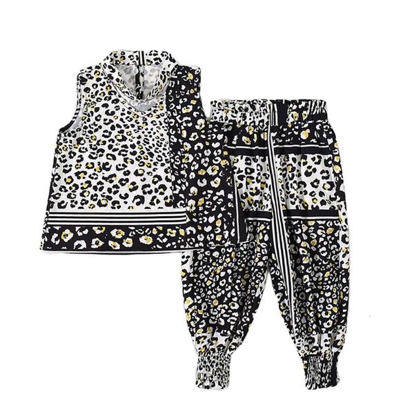 girls kids summer clothing vest and trousers suit fashion leopard v-neck sleeveless t-shirt beam feet long pants sets, White
girls kids summer clothing vest and trousers suit fashion leopard v-neck sleeveless t-shirt beam feet long pants sets, White