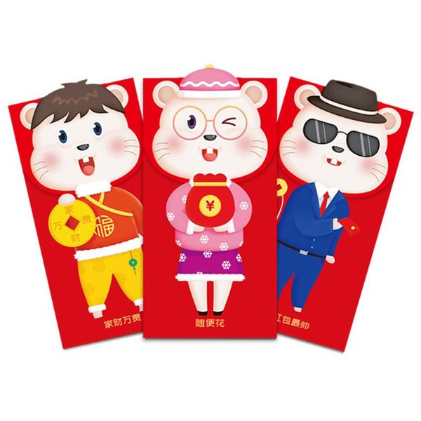 gift wrap 6 pcs 2021 chinese rat year red money envelopes mini greeting cards padded/gift/cute for invitations hong bao
gift wrap 6 pcs 2021 chinese rat year red money envelopes mini greeting cards padded/gift/cute for invitations hong bao