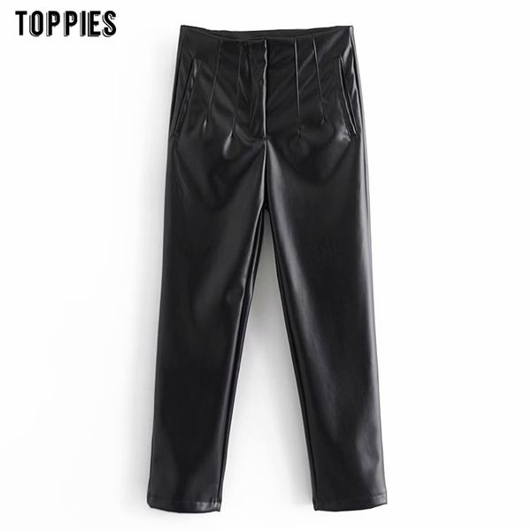 ies woman pu leather pants high waist straight pants fleece trosuers female streetwear autumn winter clothes 210412, Black;white
ies woman pu leather pants high waist straight pants fleece trosuers female streetwear autumn winter clothes 210412, Black;white