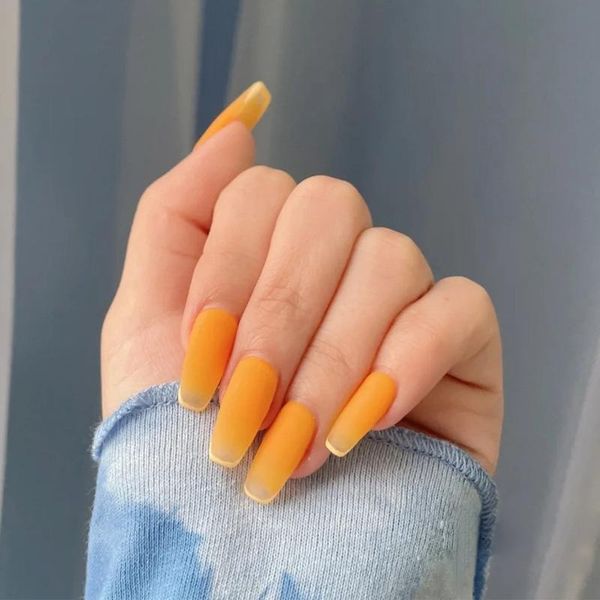 false nails 24pcs orange nail patch glue type removable long paragraph fashion manicure save time accessories, Red;gold
false nails 24pcs orange nail patch glue type removable long paragraph fashion manicure save time accessories, Red;gold