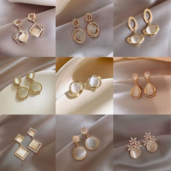 dangle & chandelier vintage opal stone flower drop earrings for women cute micro paved statement waterdrop pendientes jewelry, Silver
dangle & chandelier vintage opal stone flower drop earrings for women cute micro paved statement waterdrop pendientes jewelry, Silver