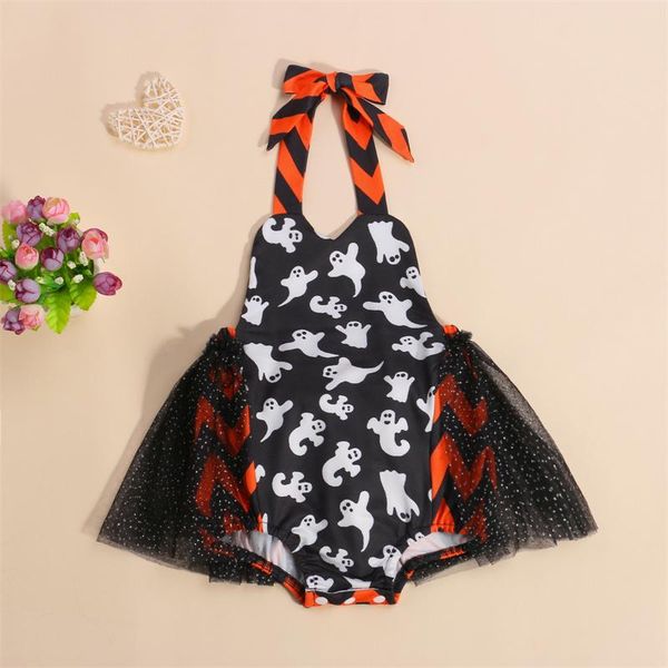jumpsuits girls halloween romper with skirt hem cute black printed pattern sleeveless halter neck for 0-24 months, Blue
jumpsuits girls halloween romper with skirt hem cute black printed pattern sleeveless halter neck for 0-24 months, Blue