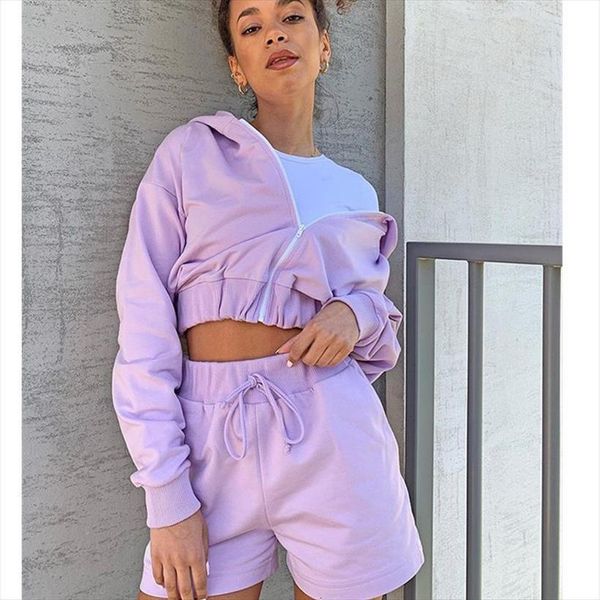 autumn fashion suit casual womens tracksuits zipper long sleeve hoodie sweatshirt high waist shorts 2pcs sets, Gray
autumn fashion suit casual womens tracksuits zipper long sleeve hoodie sweatshirt high waist shorts 2pcs sets, Gray