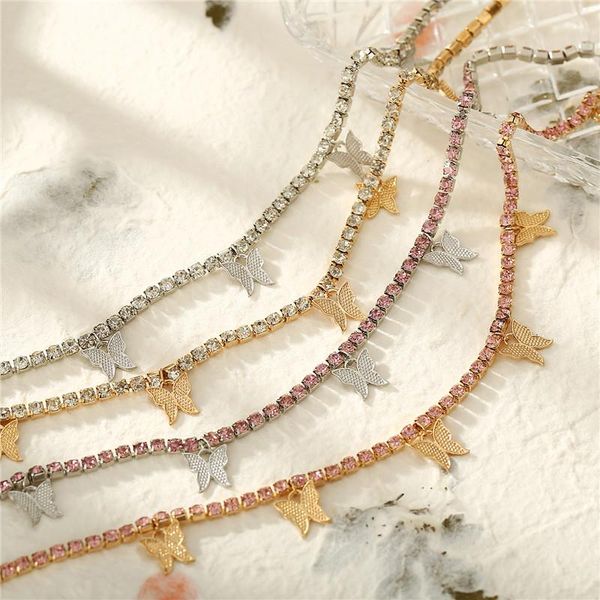 chokers 2021 shiny crystal butterfly pendant necklace for women fashion bling rhinestone choker party jewelry gifts, Golden;silver
chokers 2021 shiny crystal butterfly pendant necklace for women fashion bling rhinestone choker party jewelry gifts, Golden;silver