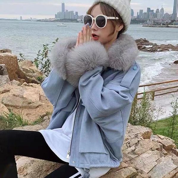 women's down & parkas nice ladies winter tooling to overcome the padded korean version of loose plus velvet thick fur collar jacket w41, Black
women's down & parkas nice ladies winter tooling to overcome the padded korean version of loose plus velvet thick fur collar jacket w41, Black