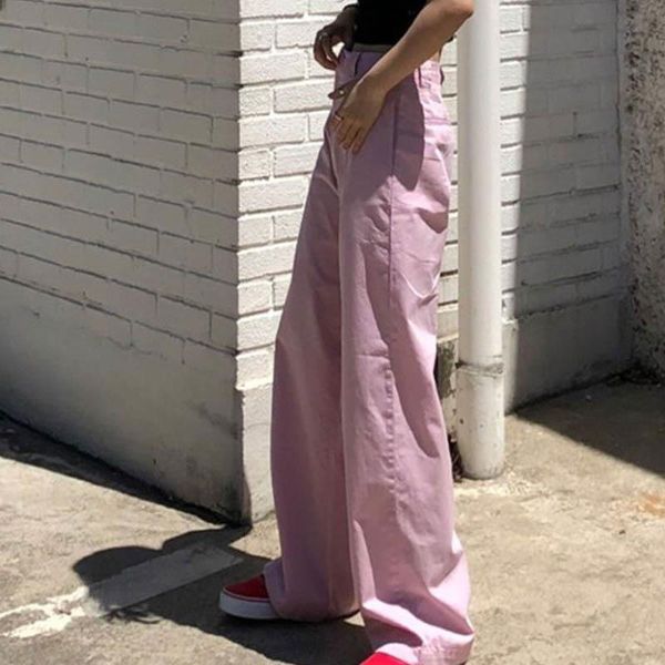 autumn spring wide leg women capris vintage high waist cotton loose pink trousers korean grunge long female, Black;white
autumn spring wide leg women capris vintage high waist cotton loose pink trousers korean grunge long female, Black;white