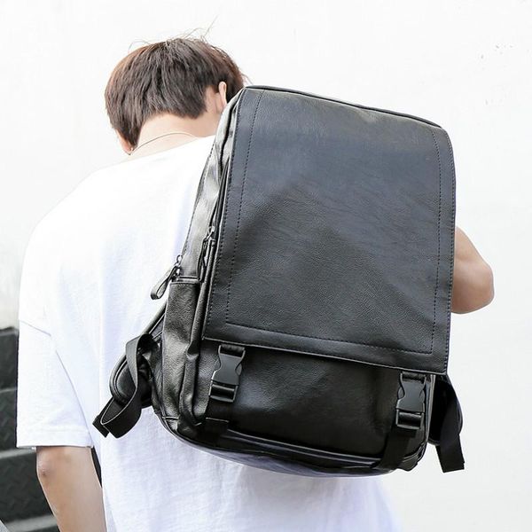 backpack black bag 2021 korean men's business student schoolbag pu leather computer leisure travel men laptop
backpack black bag 2021 korean men's business student schoolbag pu leather computer leisure travel men laptop