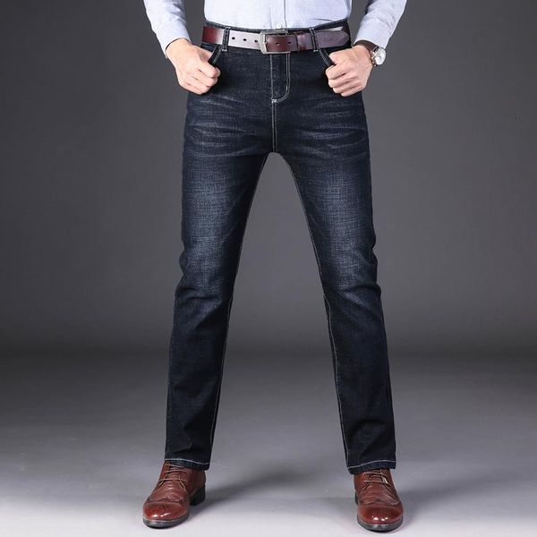 winter men's warm slim fit business fashion thicken denim trousers black blue jeans men zq93
winter men's warm slim fit business fashion thicken denim trousers black blue jeans men zq93