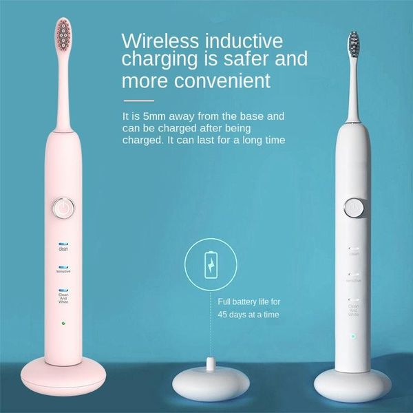 smart electric toothbrush waterproof rechargeable ultrasonic automatic soft brush men and women
smart electric toothbrush waterproof rechargeable ultrasonic automatic soft brush men and women