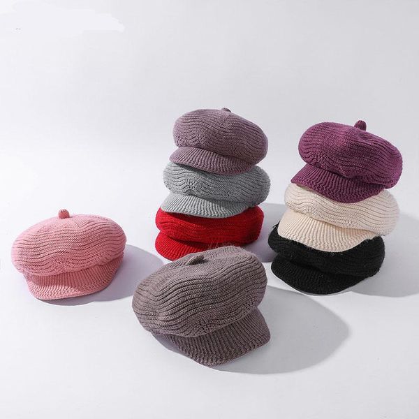 berets 2021 fashion women thicken warm fleece inside knitted hats for fur beanie cap autumn winter ladies hat, Blue;gray
berets 2021 fashion women thicken warm fleece inside knitted hats for fur beanie cap autumn winter ladies hat, Blue;gray