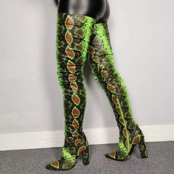 boots 2022 women snakeskin design pointy toe wide thigh mixed color stiletto heel over the knee crotch size 35-47, Black
boots 2022 women snakeskin design pointy toe wide thigh mixed color stiletto heel over the knee crotch size 35-47, Black