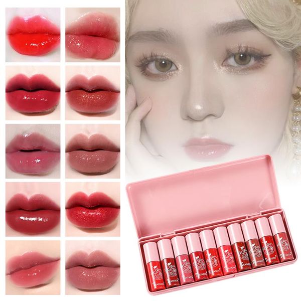 lip gloss 10pcs set soft and moisturizing shiny non-sticky lipsticks long wearing shimmer with lovely storage box
lip gloss 10pcs set soft and moisturizing shiny non-sticky lipsticks long wearing shimmer with lovely storage box