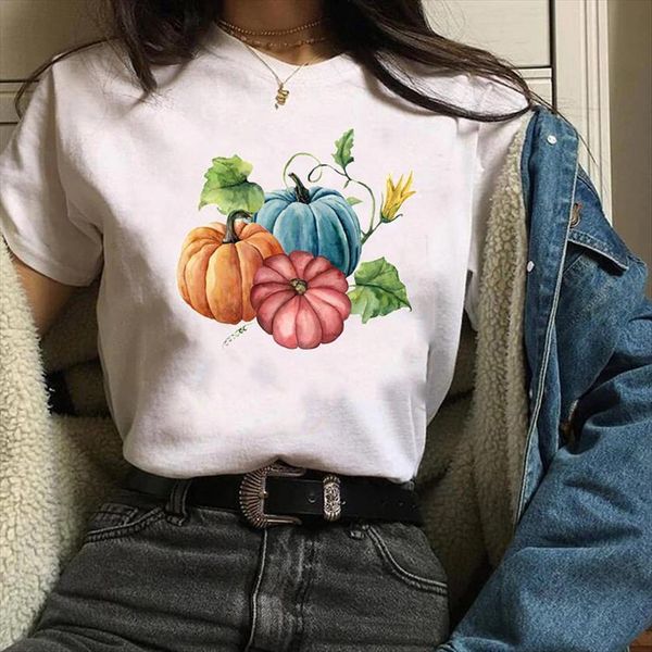 print graphic pumpkin printing clothing womens t shirts cute thanksgiving autumn halloween tees female, White
print graphic pumpkin printing clothing womens t shirts cute thanksgiving autumn halloween tees female, White