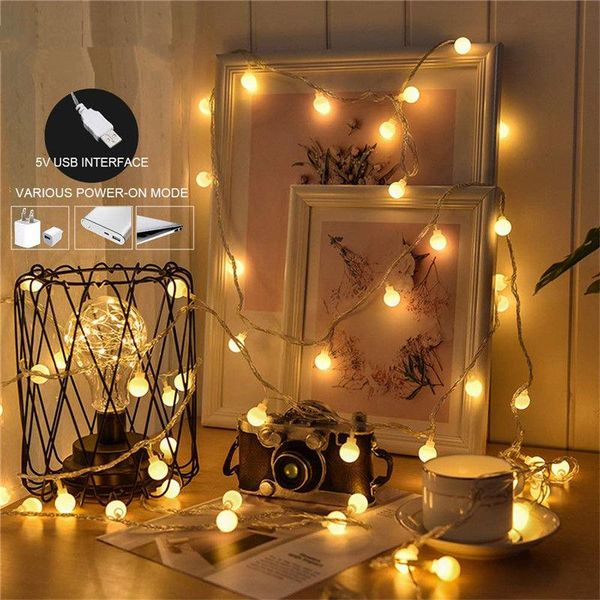 strings holiday lamp string usb 3m 5m 10m fairy garland ball led light decorative for christmas wedding party
strings holiday lamp string usb 3m 5m 10m fairy garland ball led light decorative for christmas wedding party