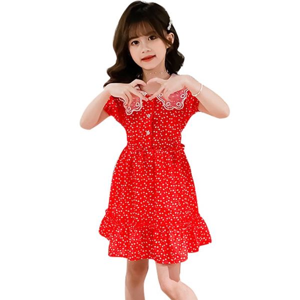 girl's dresses kids for girls heart pattern party dress embroidery kid summer clothing 6 8 10 12 14, Red;yellow 
girl's dresses kids for girls heart pattern party dress embroidery kid summer clothing 6 8 10 12 14, Red;yellow
