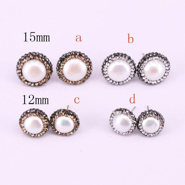 10pair round shape natural pearl stud earrings handmade pave crystal zircon white pearls earring jewelry, Golden;silver
10pair round shape natural pearl stud earrings handmade pave crystal zircon white pearls earring jewelry, Golden;silver