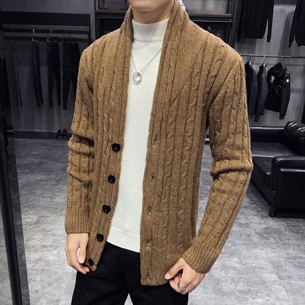 men's sweaters autumn and winter casual twist cardigan coat button knitwear british style knit top, White;black
men's sweaters autumn and winter casual twist cardigan coat button knitwear british style knit top, White;black
