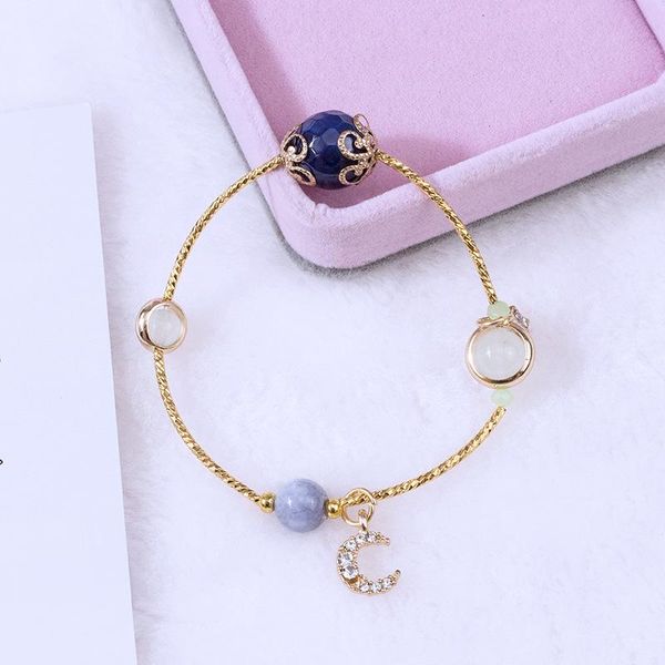 link, chain original design natural crystal bracelet korea strawberry buddha series girl for women student, Black
link, chain original design natural crystal bracelet korea strawberry buddha series girl for women student, Black
