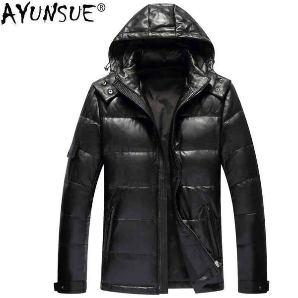 royal men's hooded leather et, sheep coat, duck feather, yzx1926 kj, autumn and winter, 2020, Black
royal men's hooded leather et, sheep coat, duck feather, yzx1926 kj, autumn and winter, 2020, Black