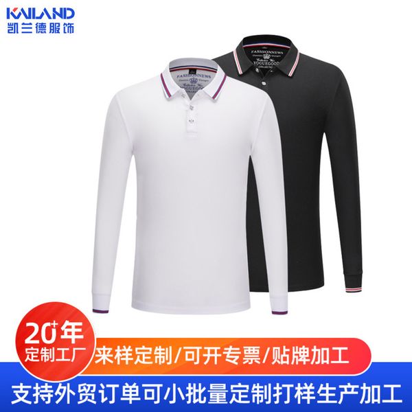 spring autumn polo shirt lapel bamboo fiber 200g long sve t-shirt and women's group clothing print, White;black
spring autumn polo shirt lapel bamboo fiber 200g long sve t-shirt and women's group clothing print, White;black