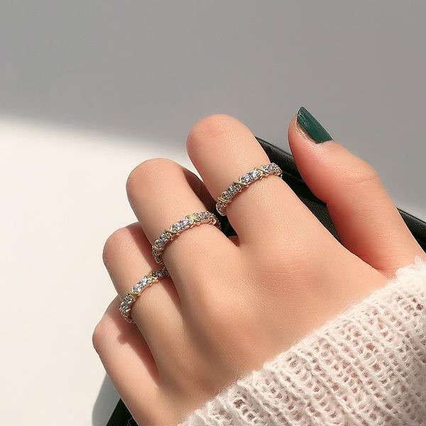 cluster rings leouerry real 100% 925 sterling silver x shape bandage fashion chic 4a cz band for women engagement wedding jewelry, Golden;silver
cluster rings leouerry real 100% 925 sterling silver x shape bandage fashion chic 4a cz band for women engagement wedding jewelry, Golden;silver