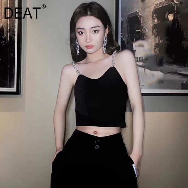 women tank v-collar sleeveless personality fashion tide summer 7d7394 210421, White 
women tank v-collar sleeveless personality fashion tide summer 7d7394 210421, White