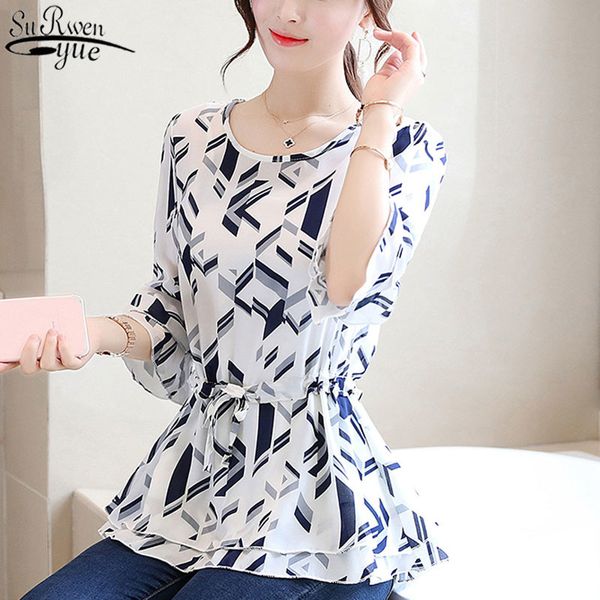 womens and blouses plus size new long section large size slim slimming waist skirt printed chiffon shirt 2746 50 210417, White
womens and blouses plus size new long section large size slim slimming waist skirt printed chiffon shirt 2746 50 210417, White